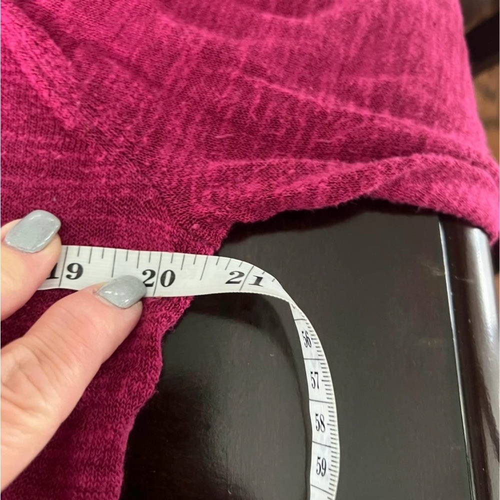 Jones Studio Raspberry Open-Front Draped Cardigan - Picture 7 of 7